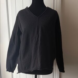 J Crew Black V Neck Sweater